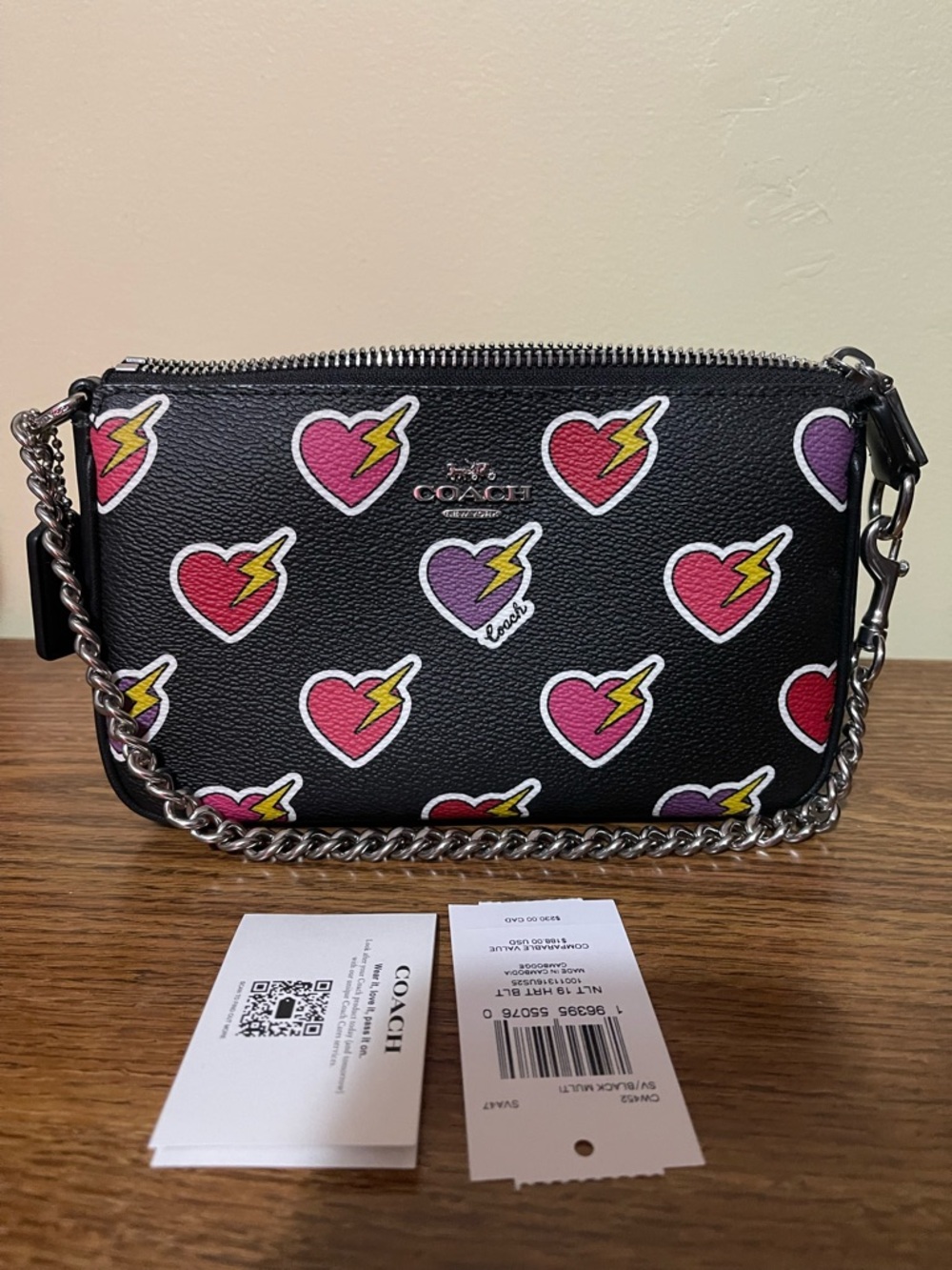 Coach Nolita 19 With Heart Bolt Print - Picture 6 of 6